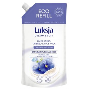 Luksja Mydło w płynie Len i Mleczko Ryżowe 400ml