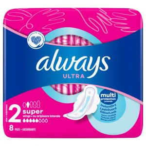 Always Ultra Super podpaski ze skrzydełkami 8 szt