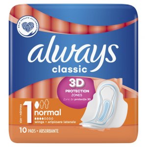 Always Classic Normal Podpaski ze skrzydełkami 10szt