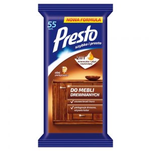 Presto Ściereczki do mebli drewnianych 55szt