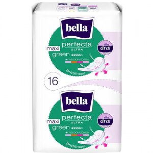 Bella Podpaski Perfecta Ultra Maxi Green 16szt
