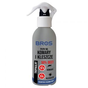 BROS Płyn na komary i kleszcze 50% DEET 130ml