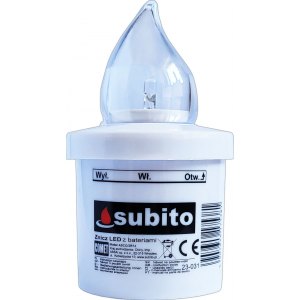 Subito Wkład do zniczy LED COMET biały 1szt