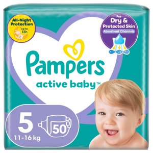 Pampers Active Baby Pieluchy rozmiar 5 11-16kg 50szt