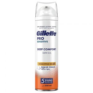 Gillette Pro Sensitive pianka do golenia Deep Comfort 250ml
