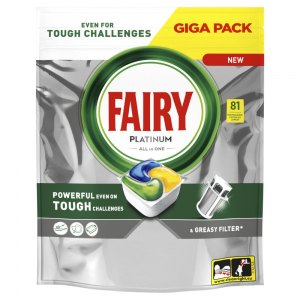 Fairy kapsułki do zmywarki Platinum Lemon 81szt