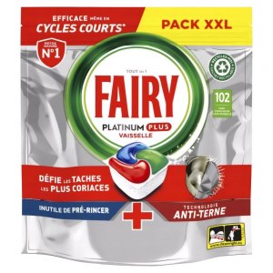 Fairy kapsułki do zmywarki Platinum Plus 102szt