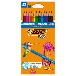 BIC kredki ołówkowe Tropicolors 12 kolorów