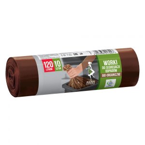 Anna Zaradna Worki do segregacji odpadów BIO 120L 10szt