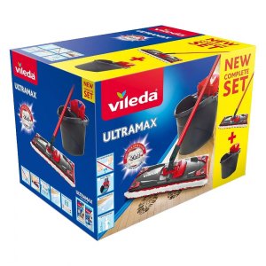 Vileda Zestaw Mop płaski Ultramax + wiadro