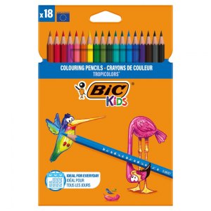 BIC kredki ołówkowe Tropicolors 18 kolorów